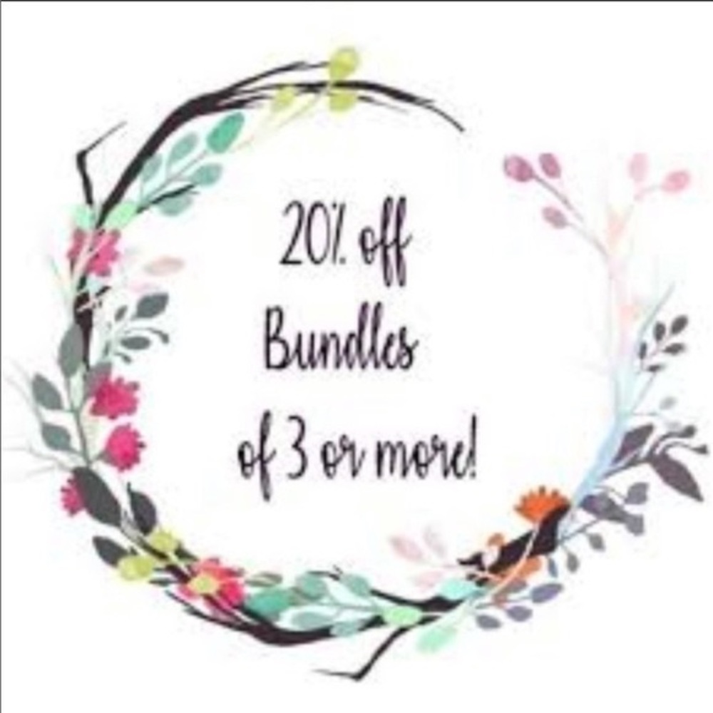 20% off all bundles of three or more items!
